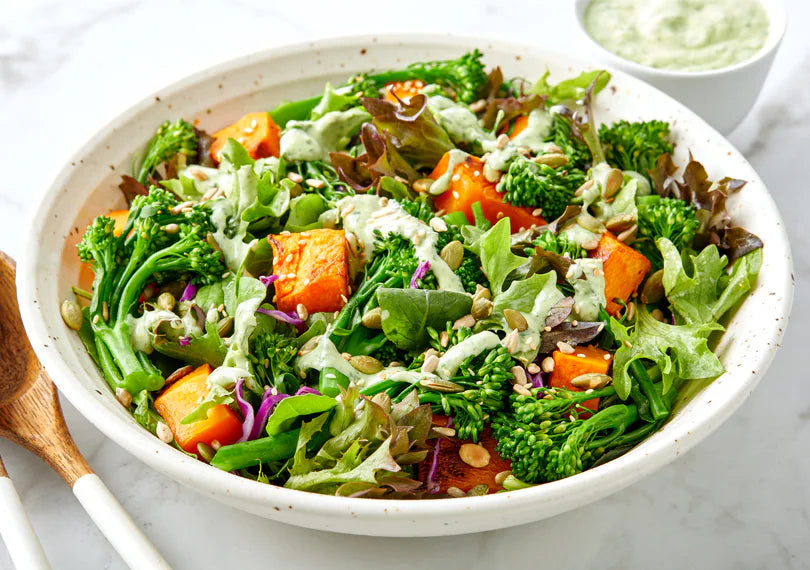 Woolworths Wintery Green Salad with Green Goddess Dressing Woolworths Wintery Green Salad with Green Goddess Dressing