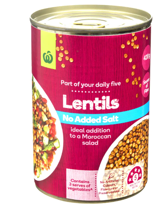 Lentils No Added Salt 420g – The Foodbank Project