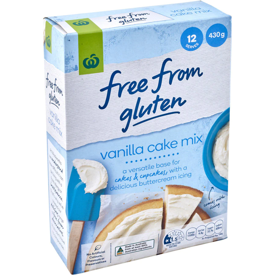 Gluten Free Vanilla Cake Mix 430g – The Foodbank Project