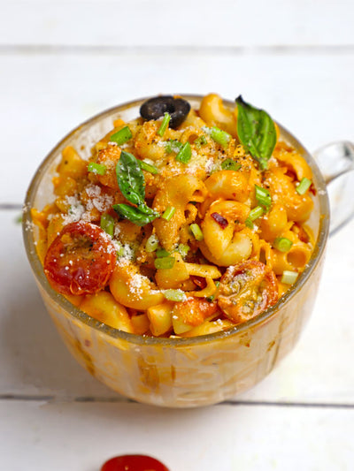 Microwave Veggie Pasta Bake