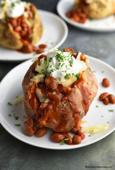 Loaded baked potatoes
