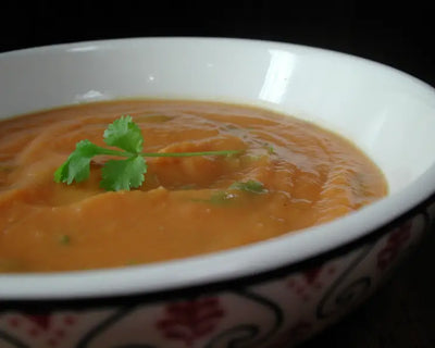 Curried Kumara & Coriander Soup